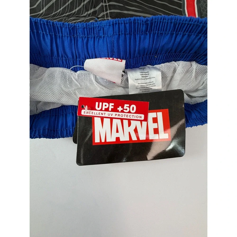 Marvel‎ Avengers Boys Swim Trunk Size 7 New With Tags NWT UV Protection Graphic